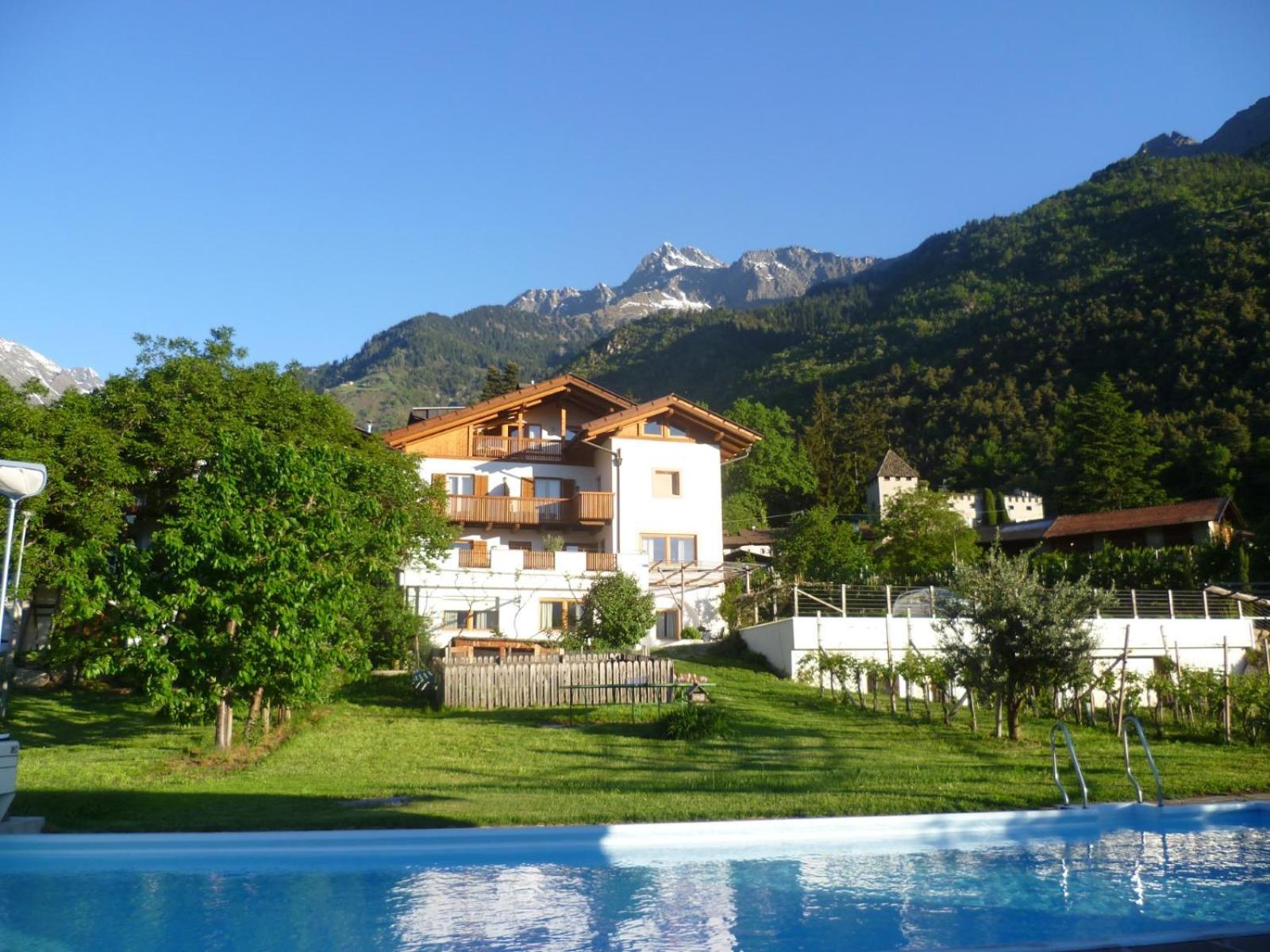 Froehlichhof Wohnung Apfelbluete Lagundo Exterior photo
